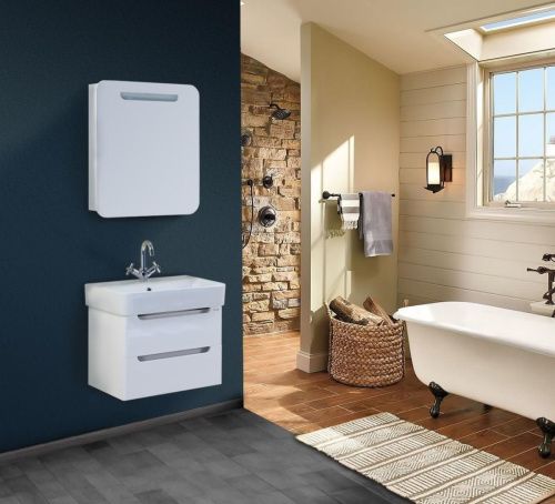 Тумба под раковину Onika Неаполь 106104 60х40 подвесная цвет белый - фото 2