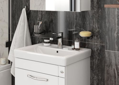 Тумба под раковину Onika Ирис 105018 45х35х53 подвесная - фото 4