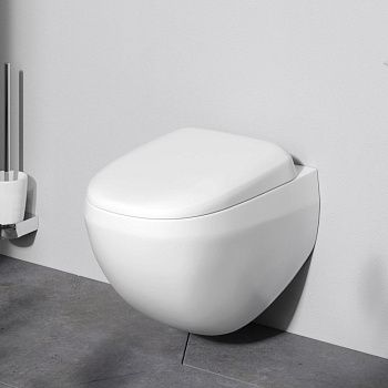 Чаша унитаза подвесная Am.Pm Sensation C301700WH цвет белый без сиденья безободковая каскадный смыв