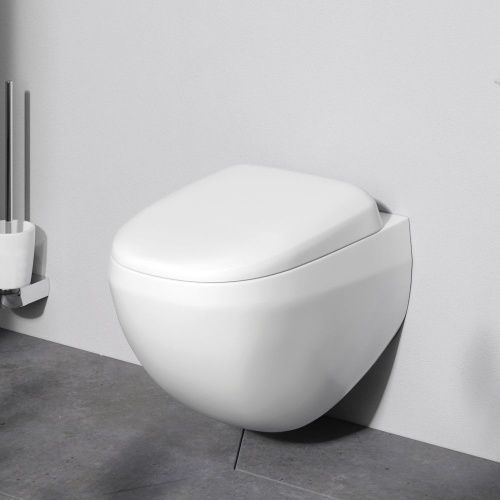 Чаша унитаза подвесная Am.Pm Sensation C301700WH цвет белый без сиденья безободковая каскадный смыв