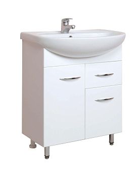 Тумба под раковину Onika Стелла 106503 60х30 подвесная цвет белый/бежевый