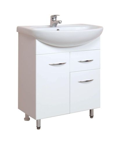 Тумба под раковину Onika Стелла 106503 60х30 подвесная цвет белый/бежевый