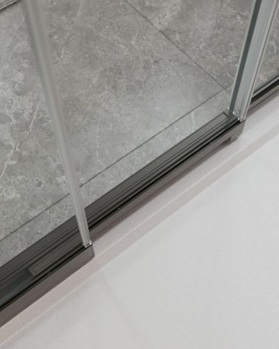 Душевая дверь Cezares MOLVENO MOLVENO-BF-3-90-C-GM-IV 90х195 стекло прозрачное профиль оружейная сталь - фото 4