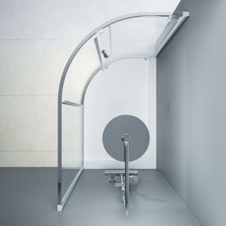 Душевой уголок Am.Pm Like W83UG-302U120MT 120х80 стекло прозрачное профиль хром без поддона