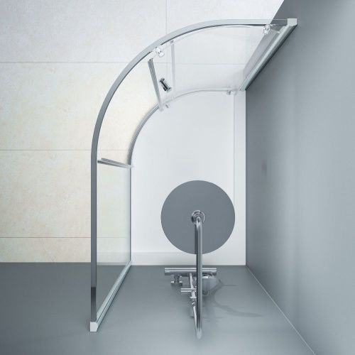 Душевой уголок Am.Pm Like W83UG-302U120MT 120х80 стекло прозрачное профиль хром без поддона - фото 4