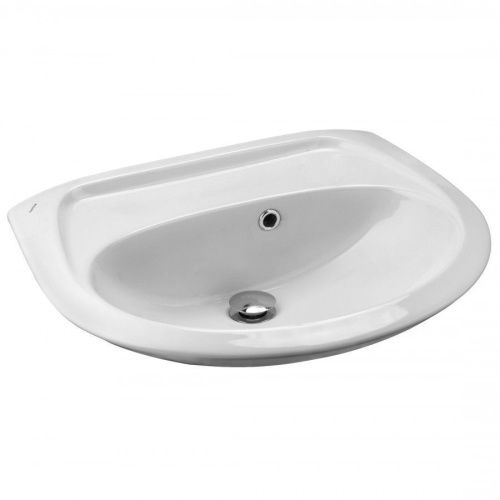 Раковина из сантехнического фарфора Santek Бриз 1WH110448 50х40 подвесная цвет белый - фото 2