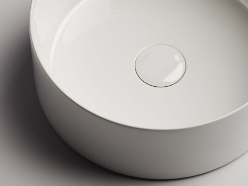 Раковина из сантехнического фарфора Ceramica Nova ELEMENT CN6032 40х40 накладная цвет белый без отверстий под смеситель - фото 3