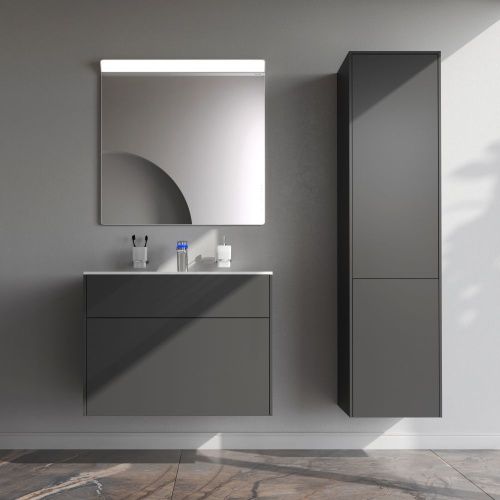 Тумба под раковину Am.Pm Inspire V2.0 M50AFHX0803GM 80х50 подвесная цвет серый - фото 5