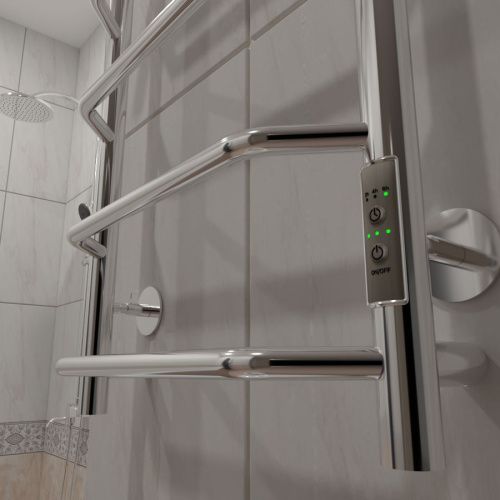 Полотенцесушитель электрический Тругор Пэк Пэксп6П80х4032 45х80 хром - фото 5