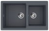 Кухонная мойка Ulgran Classic U-505-343 75х50 цвет серый