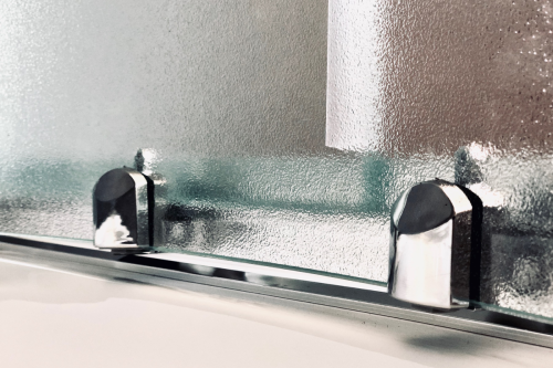 Душевой уголок Royal Bath BK RB100BK-C-CH 100х100 стекло рифленое профиль хром с поддоном - фото 4