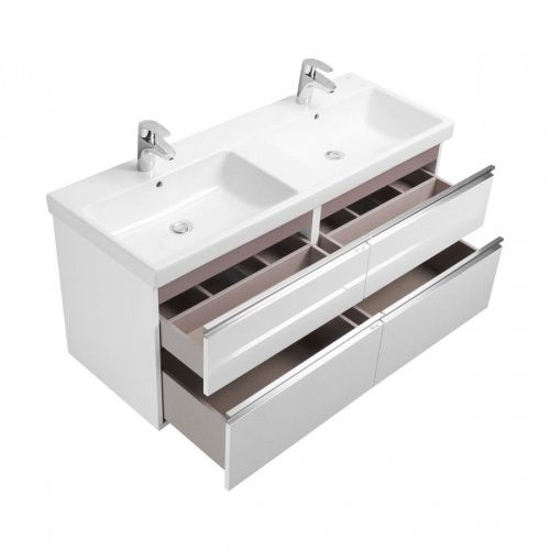 Тумба под раковину Roca The Gap ZRU9307637 120х50 подвесная цвет белый - фото 4