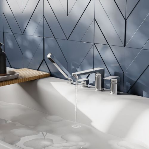 Смеситель Wasserkraft Salm 2700 2755 на борт ванны хром - фото 2