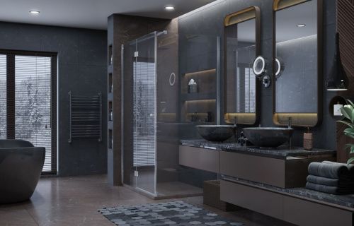 Душевой уголок Ambassador Diamond 12011108L 120х90 стекло прозрачное профиль хром без поддона - фото 3