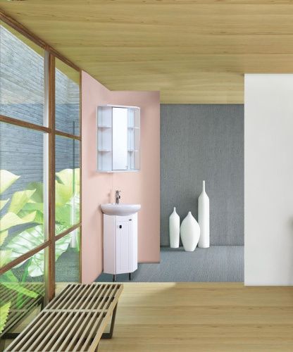 Тумба под раковину Onika Малютка 103301 40х30 напольная цвет белый - фото 2