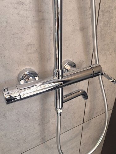 Душевая стойка AltroBagno Unione AltroBagnoUnione030208Cr настенная цвет хром - фото 4