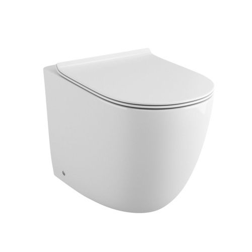 Унитаз приставной Grossman Санфаянс GR-PR4411S белый с сиденьем микролифт безободковый каскадный смыв