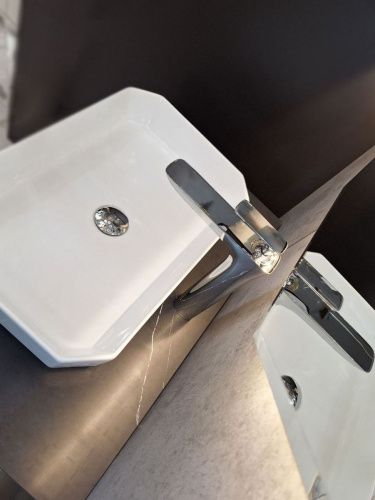 Смеситель для раковины AltroBagno Aperto AltroBagnoAperto010205Cr на столешницу хром - фото 5