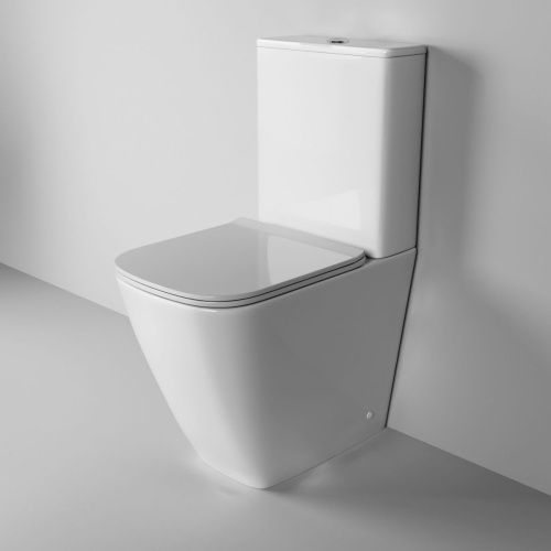 Унитаз напольный с бачком Grossman Style GR-4472S белый с сиденьем микролифт безободковый каскадный смыв - фото 2