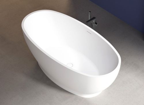 Ванна акриловая Abber AB9207 165х80 отдельностоящая овальная с каркасом - фото 4