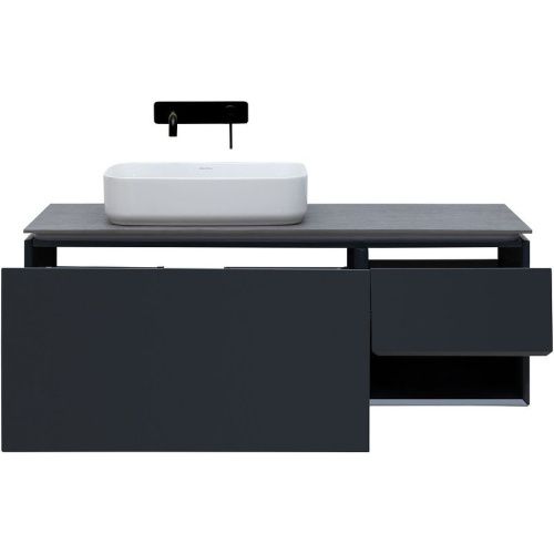 Тумба под раковину Allen Brau Infinity 1.21006.AM 120х50 подвесная цвет черный - фото 4