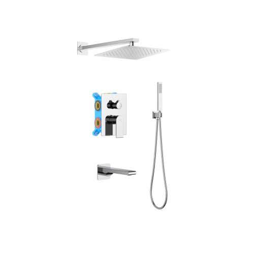 Душевая система Aquatek ЛИРА AQ1473CR встраиваемая в стену цвет хром