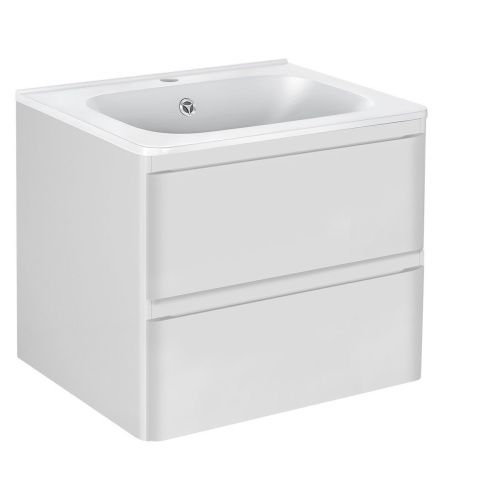 Тумба под раковину Vincea Vico VMC-2V600GW 60х50 подвесная цвет белый - фото 2