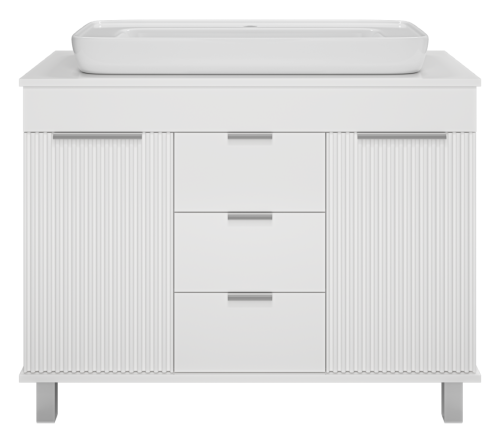 Тумба под раковину Brevita Enfida ENF-06100-0143Я 100х50 напольная цвет белый - фото 2