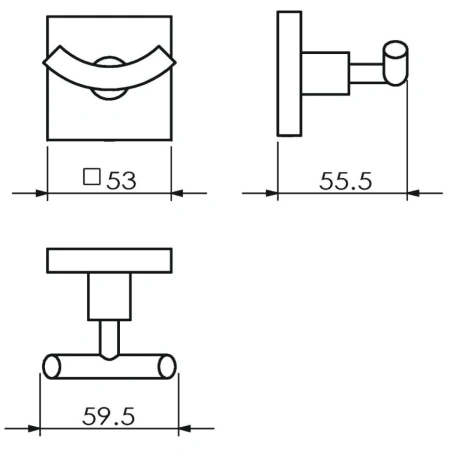 Крючок двойной Langberger LEDRO 11832A