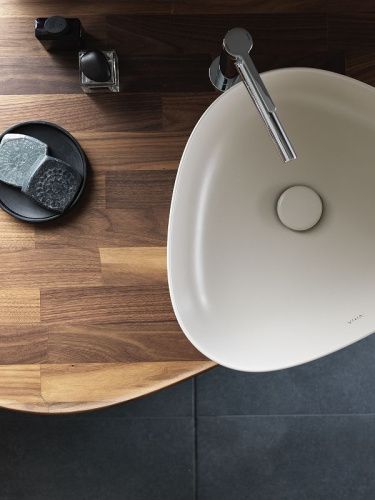 Раковина из сантехнического фарфора Vitra Plural 7812B401-0016 50х40 накладная цвет белый без отверстий под смеситель - фото 2