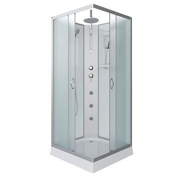 Душевая кабина Niagara Classic 11011423BKTG 90х90 квадратная без крыши ориентация универсальная