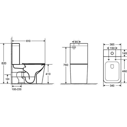 Унитаз напольный с бачком WeltWasser WW SK GELBACH 001 ST GL-WT (10000006090) белый с сиденьем микролифт безободковый душевой смыв - фото 3