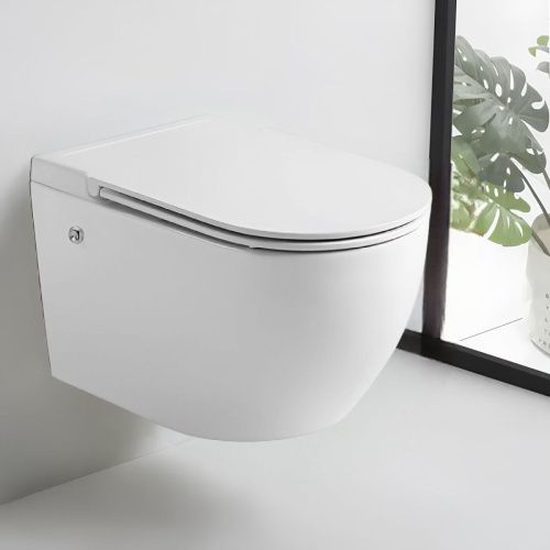 Унитаз подвесной Cerutti SPA CT10193 белый с сиденьем микролифт безободковый импульсный смыв - фото 2