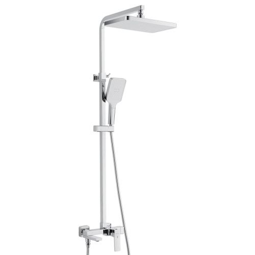 Душевая стойка Shevanik S4636 настенная цвет хром - фото 2