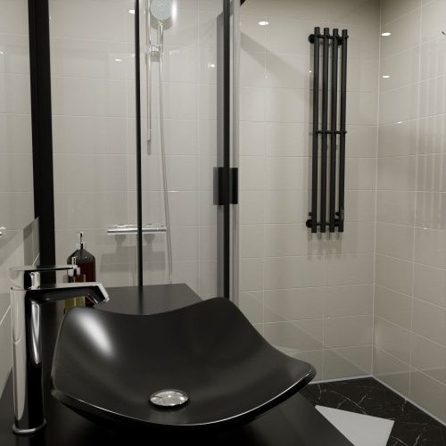 Полотенцесушитель электрический Altasan Арго Арго12021ЧМ 20х120 черный - фото 2