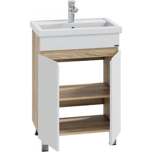 Тумба под раковину СанТа Марс 700409 60х40 напольная цвет бежевый - фото 2