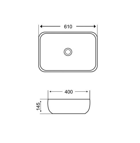 Раковина из сантехнического фаянса Grossman GR-3049 60х40 накладная цвет белый без отверстий под смеситель - фото 4