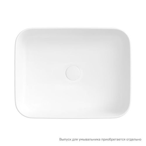 Раковина из сантехнического фарфора Iddis Bridge BRIWM05i27 50х40 накладная цвет белый без отверстий под смеситель - фото 3