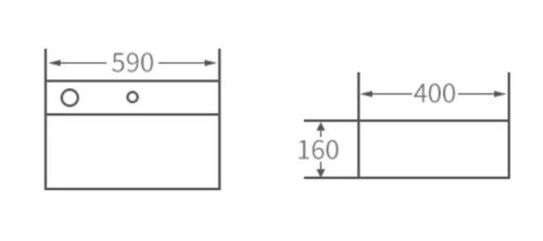 Раковина CeramaLux 6253R 60х40 накладная цвет белый - фото 2