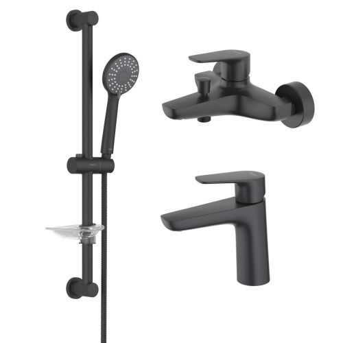 Комплект смесителей Aquatek БЕТТА AQ1130MB черный