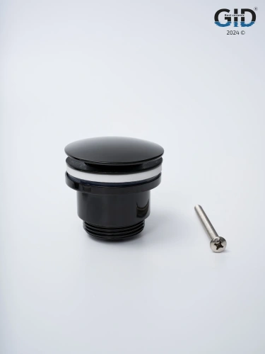 Донный клапан Gid Minucia 76604K черный - фото 3