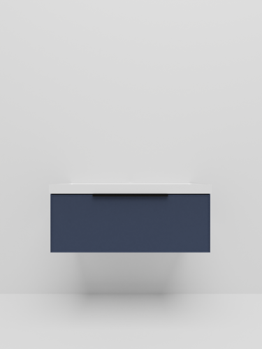 Тумба с раковиной La Fenice SIMPLA NFNC-01-SIM-BG-100-3-100 100х50 подвесная цвет синий - фото 2