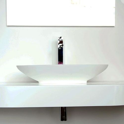 Раковина из искусственного камня MonteBianco Gondola 13042 70х30 встраиваемая цвет белый без отверстий под смеситель - фото 3