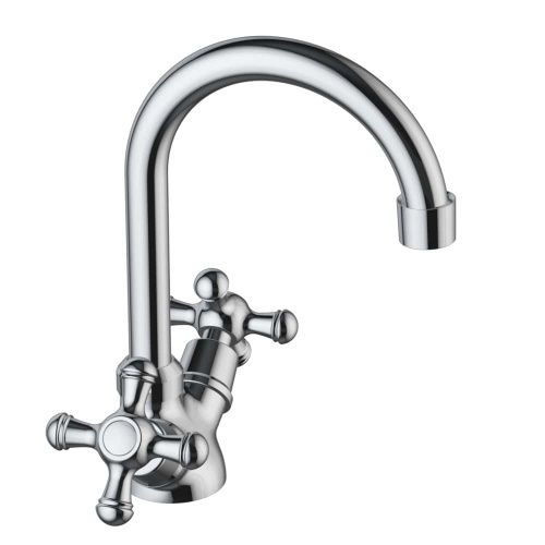 Смеситель Damixa Retro 230210000 на раковину хром - фото 3