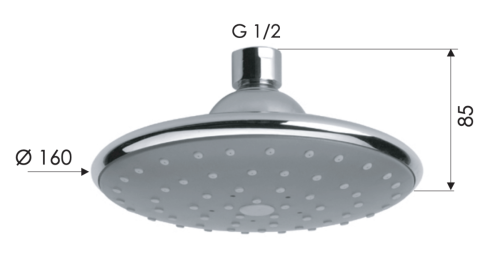 Верхний душ Remer 354PLX 15х15 хром - фото 2