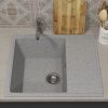 Кухонная мойка Uperwood ECON UPD-201 4910201237 60х50 цвет серый поверхность матовая