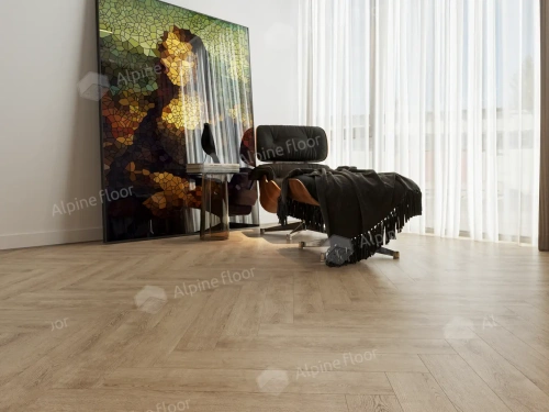 Ламинат Alpine Floor Herringbone 8 Pro New LF102-7 Дуб Прованс толщина 0.8 см 33 класс 606х101 - фото 5