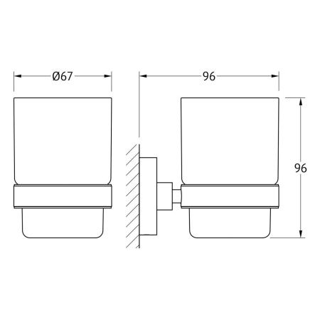 Стакан Artwelle Harmonie HAR 012