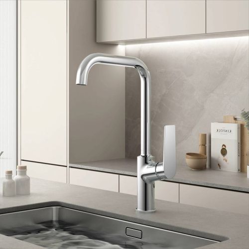 Смеситель для кухни BELZ B70533 на столешницу хром - фото 3