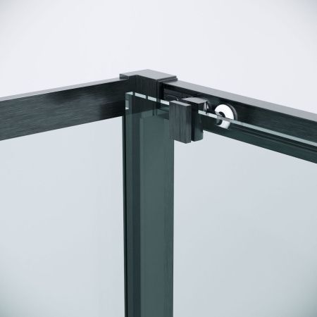 Душевой уголок Grossman Cosmo 120.K33.02.1310.42.00 130х100 стекло прозрачное профиль графит без поддона